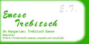 emese trebitsch business card